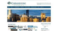 Desktop Screenshot of cornerstoneangels.com